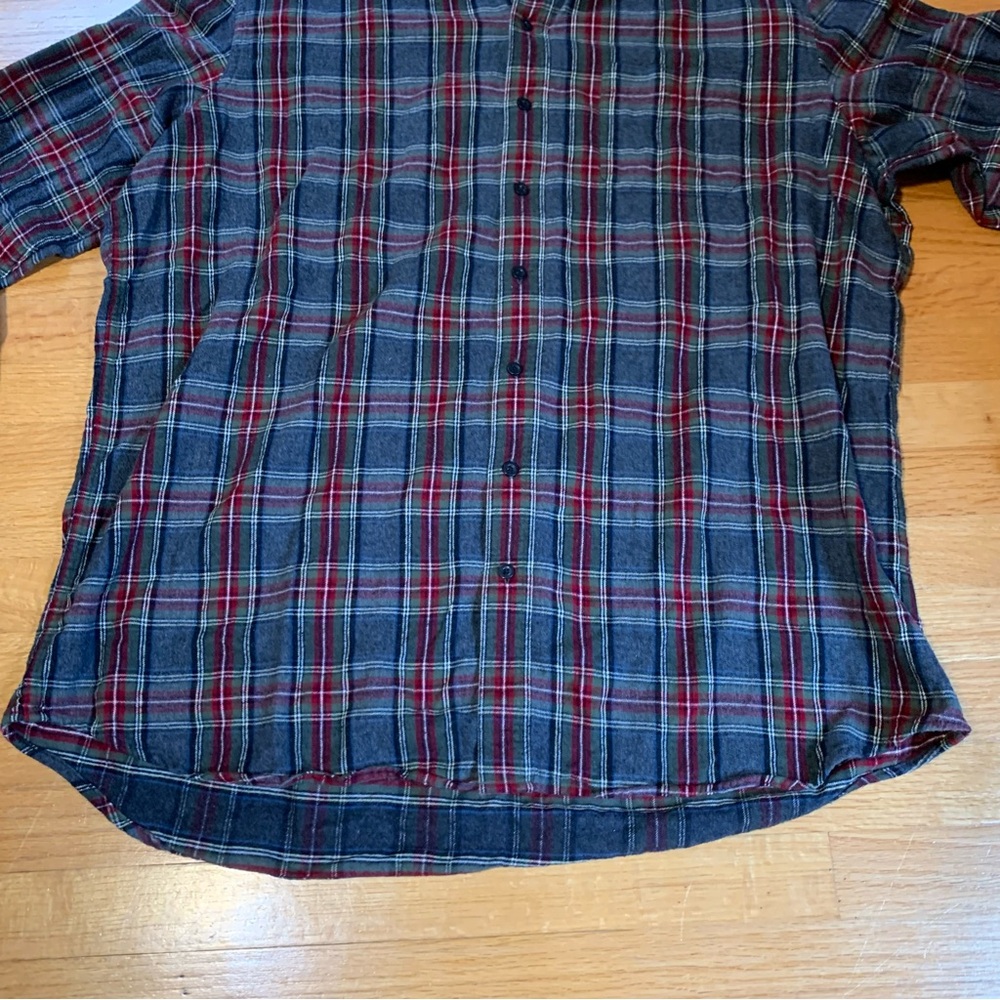 L.L. Bean Traditional Fit Flannel Shirt Men’s XXL Tall - Picture 2 of 7